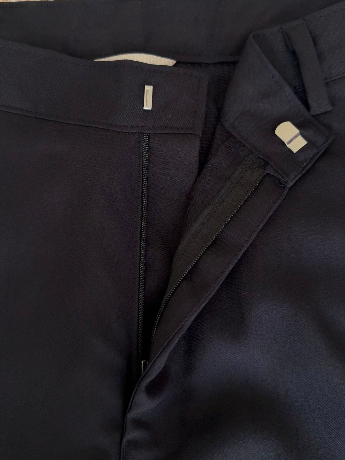 Tailored Comfy Wide Trousers | Raven Black