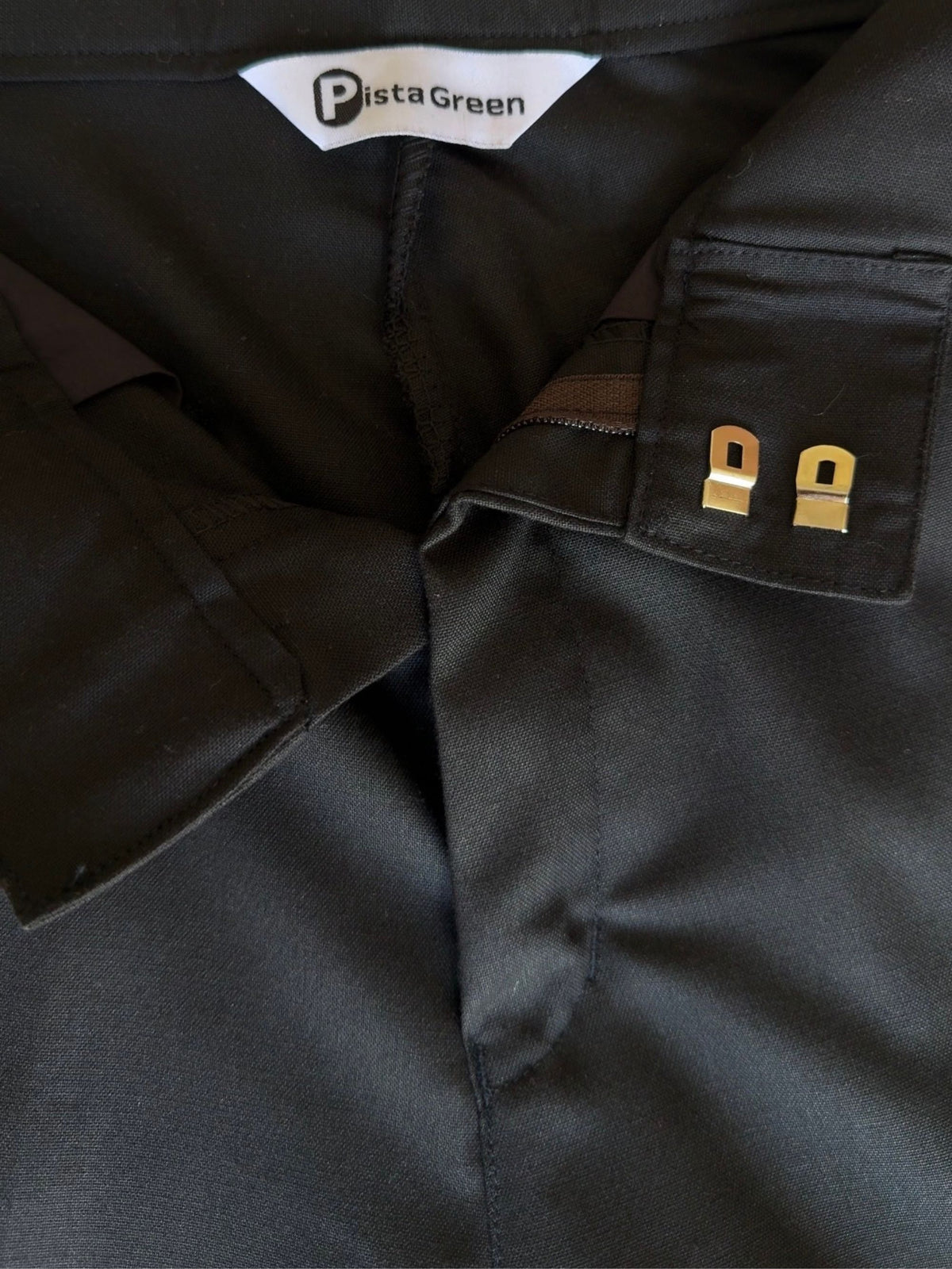 Tailored Straight Trousers | Raven Black